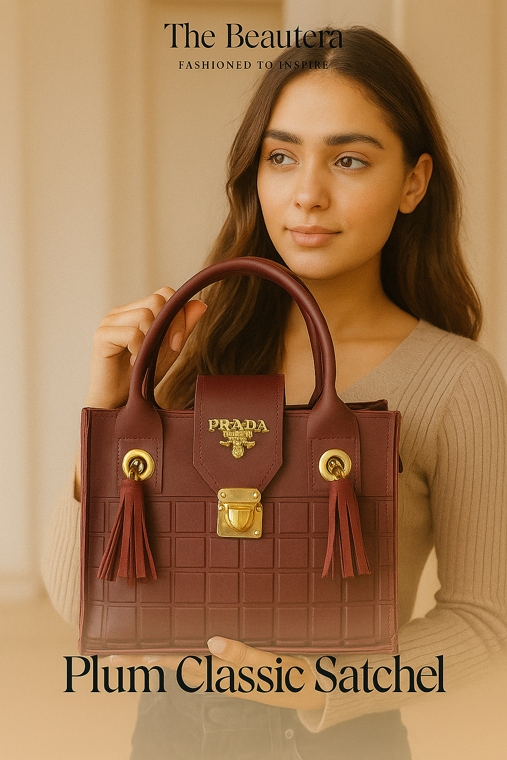 The Luxury Maroon Handbag – Beautera Shoulder Bag for Women in Pakistan